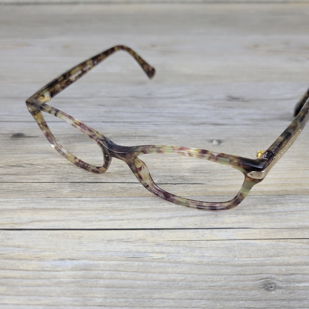 Coach Eyeglass Frames HC 6065 5287 Confetti Light Brown Cat Eye Women 51 17 135